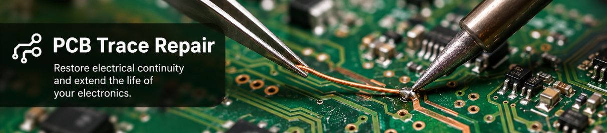 PCB　配線　修復