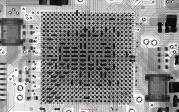 X線検査装置によるBGA実装基板の検査